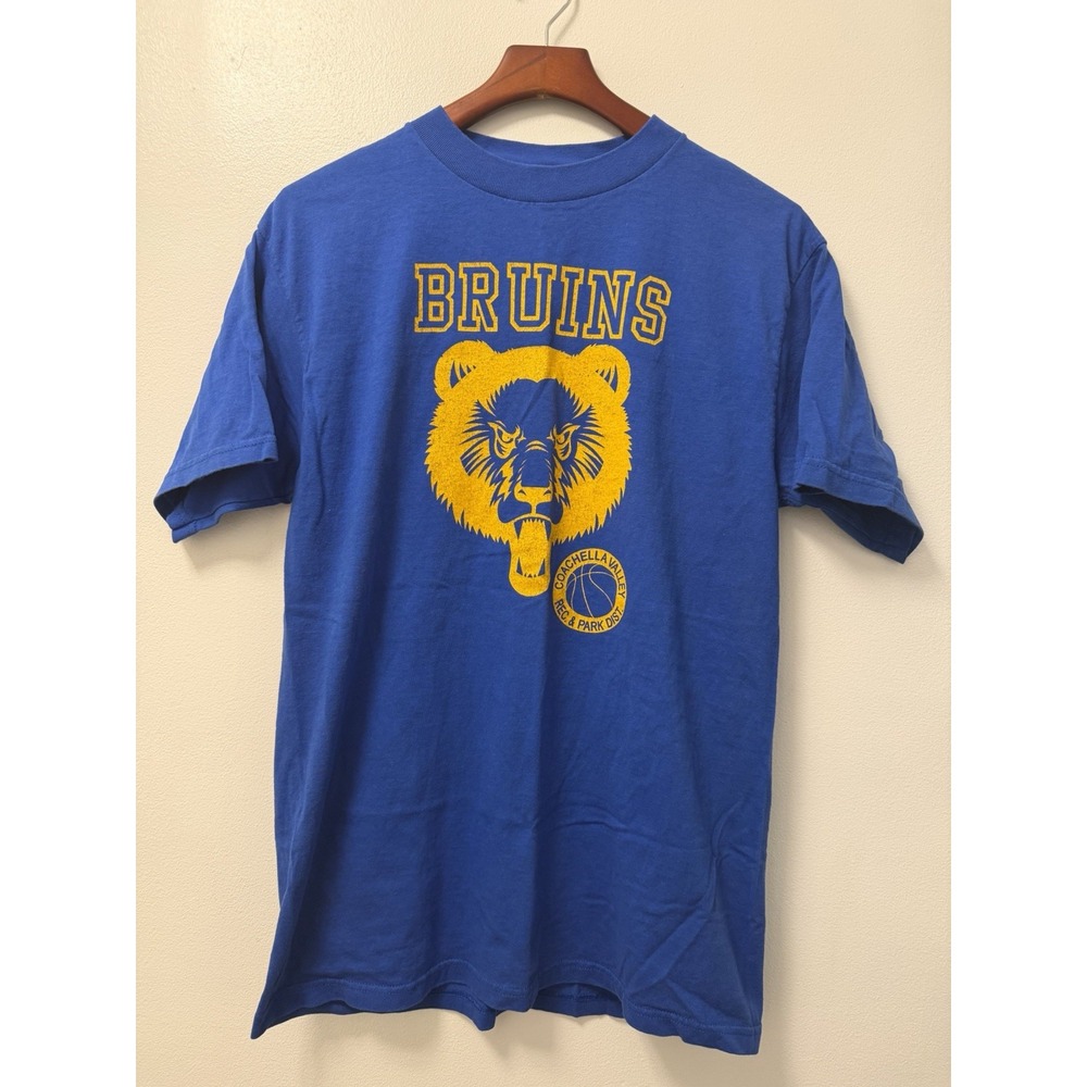 VTG Coachella Valley Bruins Parks & Rec Blue T Shirt Men's Large Single Stitch